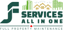JF Service All in one logo | Full Property Maintenance | JF Janitorial Services | JF Cleaning Services | JF Cleaning